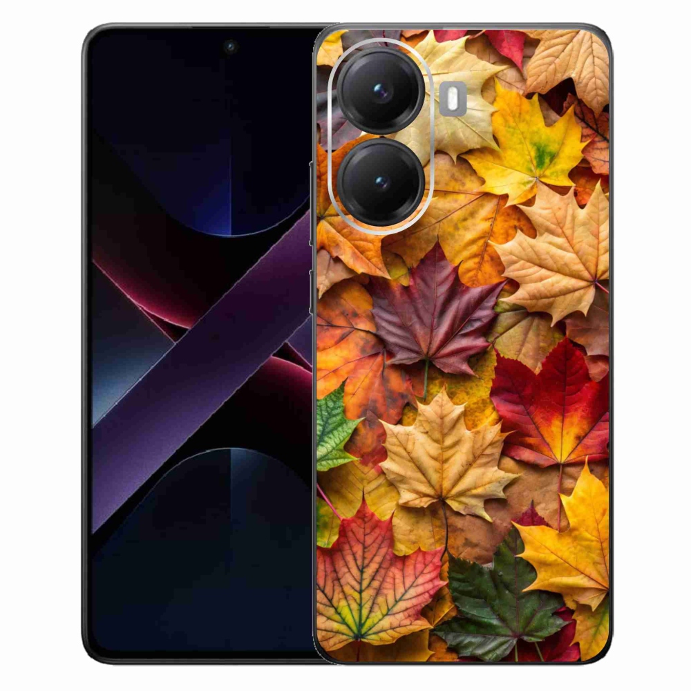 Gelový kryt mmCase na Xiaomi Poco X7 Pro 5G - javorové listy 2