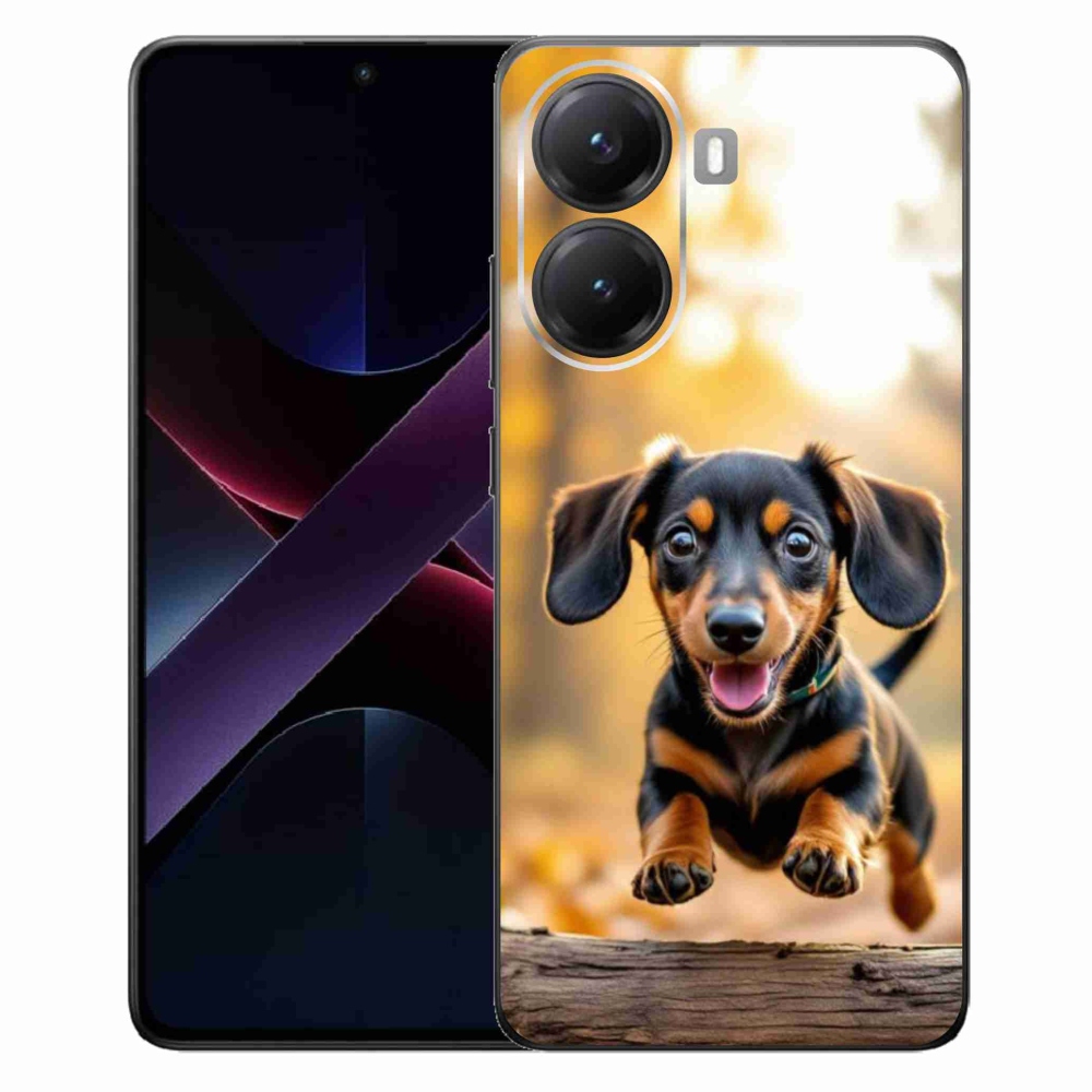 Gelový kryt mmCase na Xiaomi Poco X7 Pro 5G - jezevčík 2