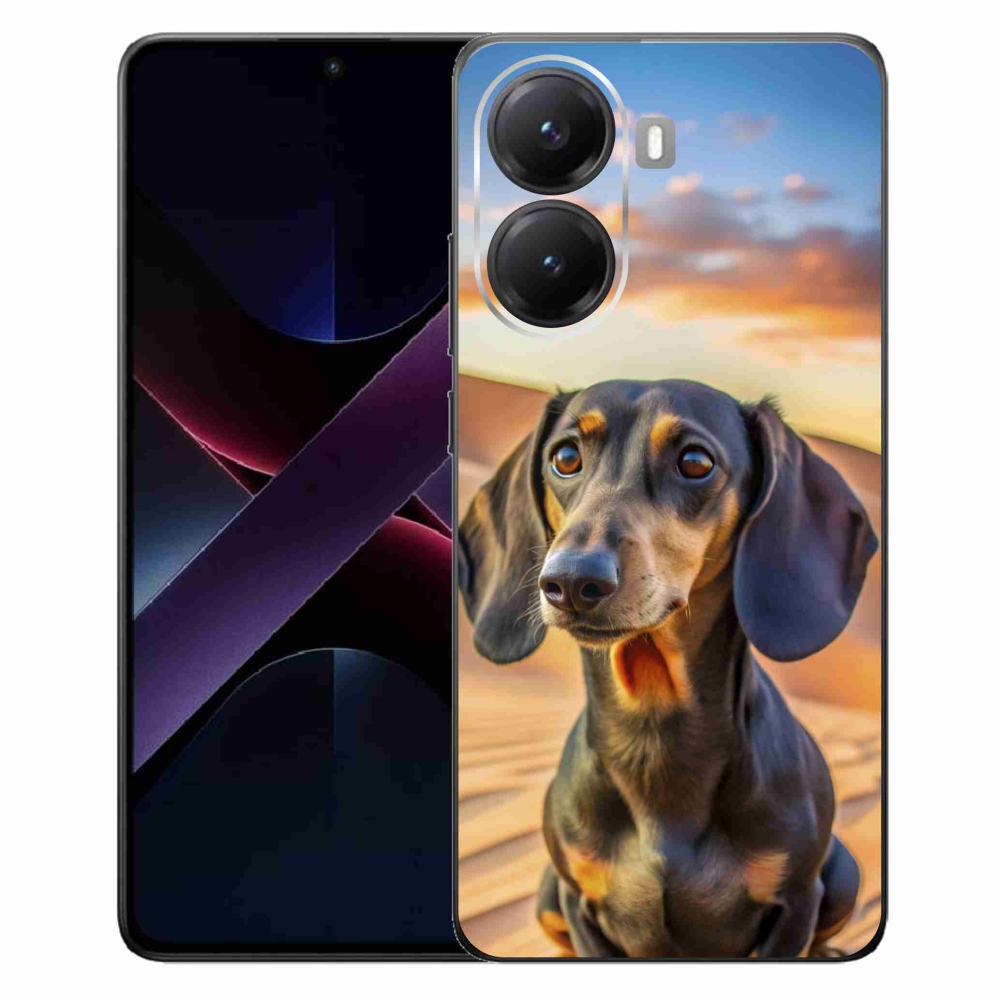 Gelový kryt mmCase na Xiaomi Poco X7 Pro 5G - jezevčík 3 