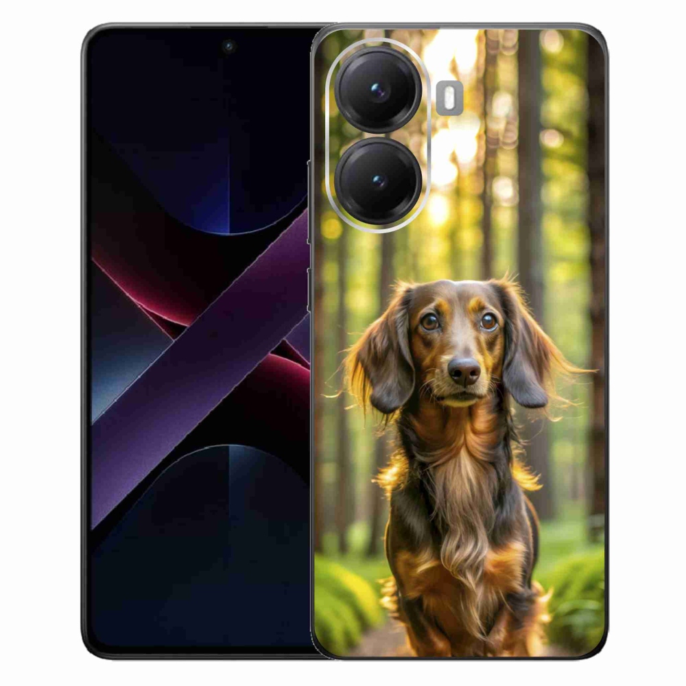 Gelový kryt mmCase na Xiaomi Poco X7 Pro 5G - jezevčík 4