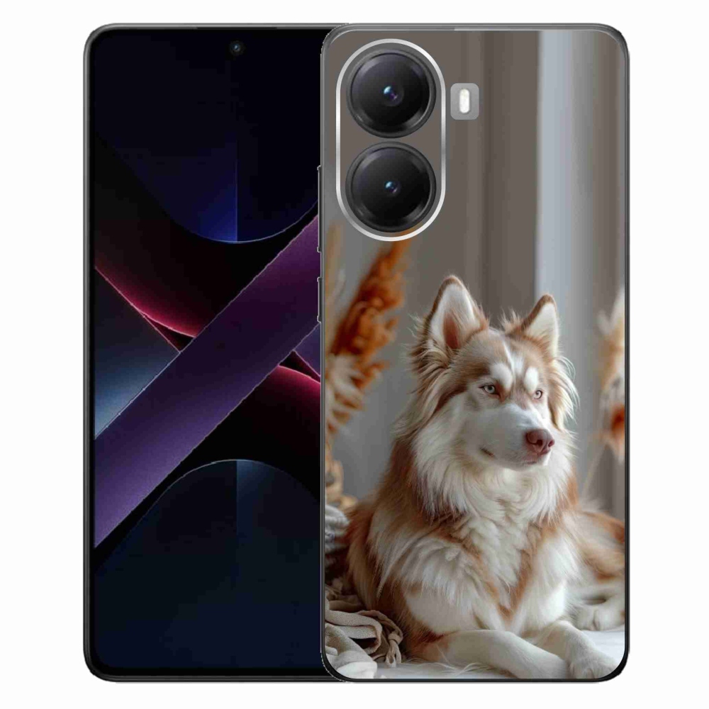 Gelový kryt mmCase na Xiaomi Poco X7 Pro 5G - klidný sibiřský husky