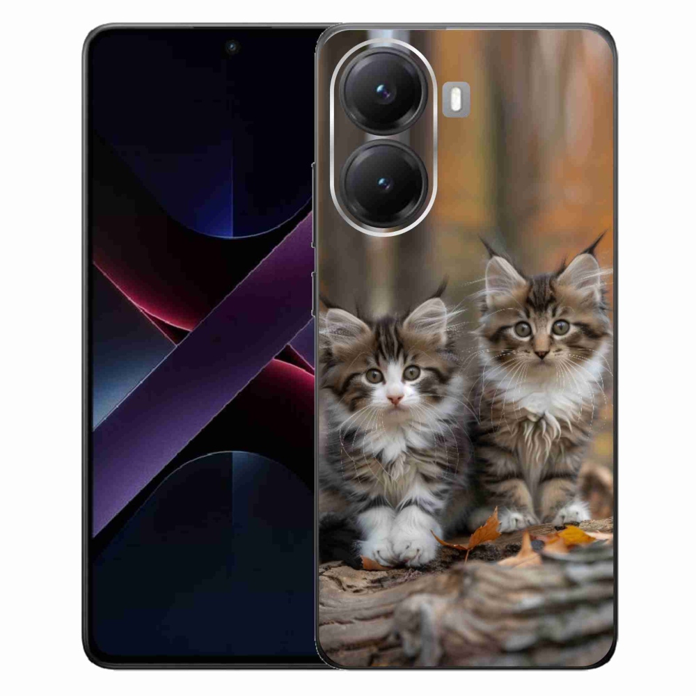 Gelový kryt mmCase na Xiaomi Poco X7 Pro 5G - kočičí duo 3