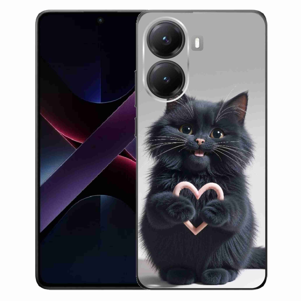 Gelový kryt mmCase na Xiaomi Poco X7 Pro 5G - kočičí láska 3