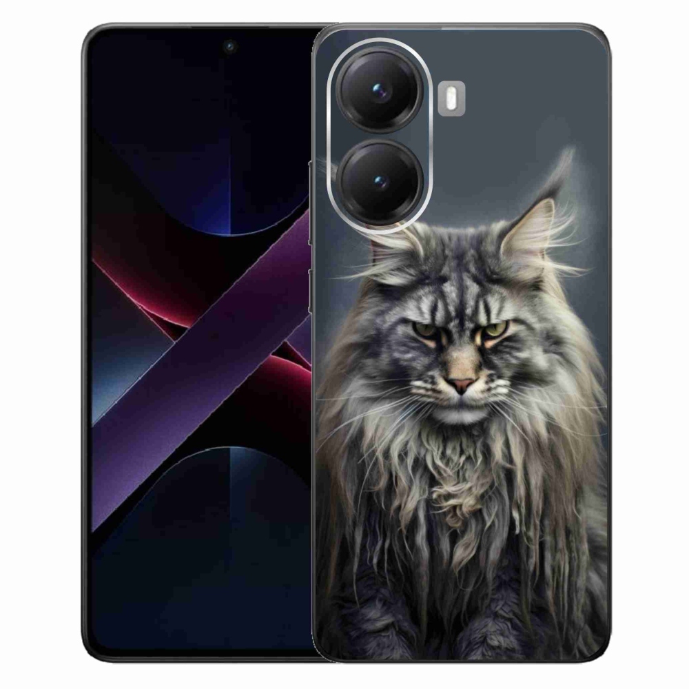 Gelový kryt mmCase na Xiaomi Poco X7 Pro 5G - kočíčí pohled 4