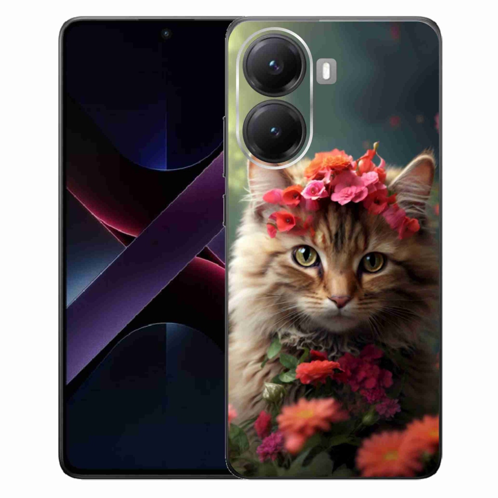 Gelový kryt mmCase na Xiaomi Poco X7 Pro 5G - kočíčí princezna