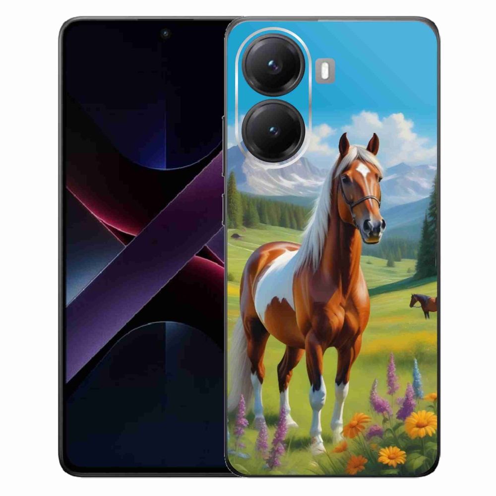 Gelový kryt mmCase na Xiaomi Poco X7 Pro 5G - kůň na louce
