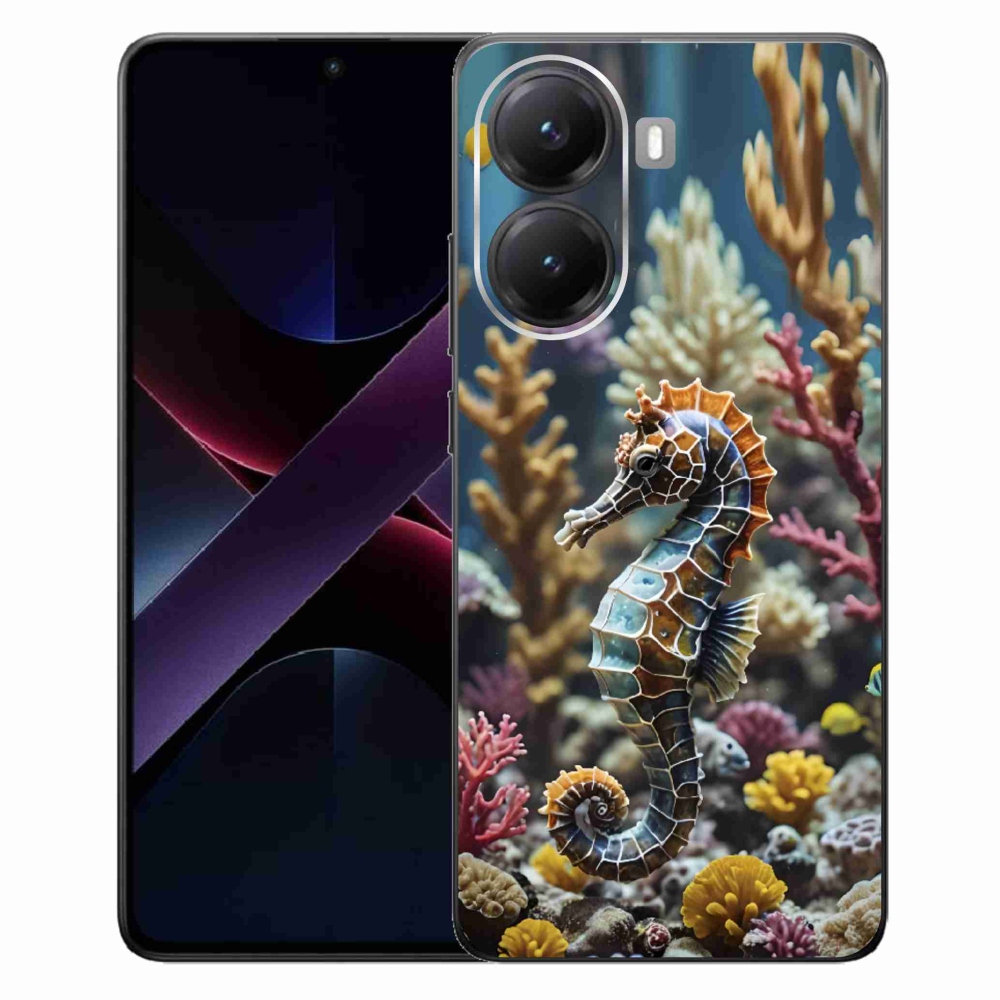 Gelový kryt mmCase na Xiaomi Poco X7 Pro 5G - mořský koník 2
