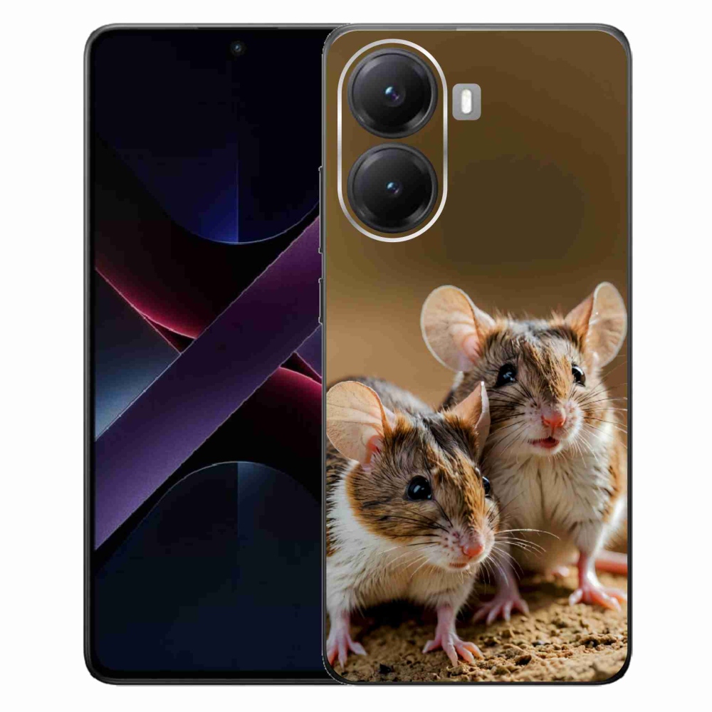 Gelový kryt mmCase na Xiaomi Poco X7 Pro 5G - myší duo