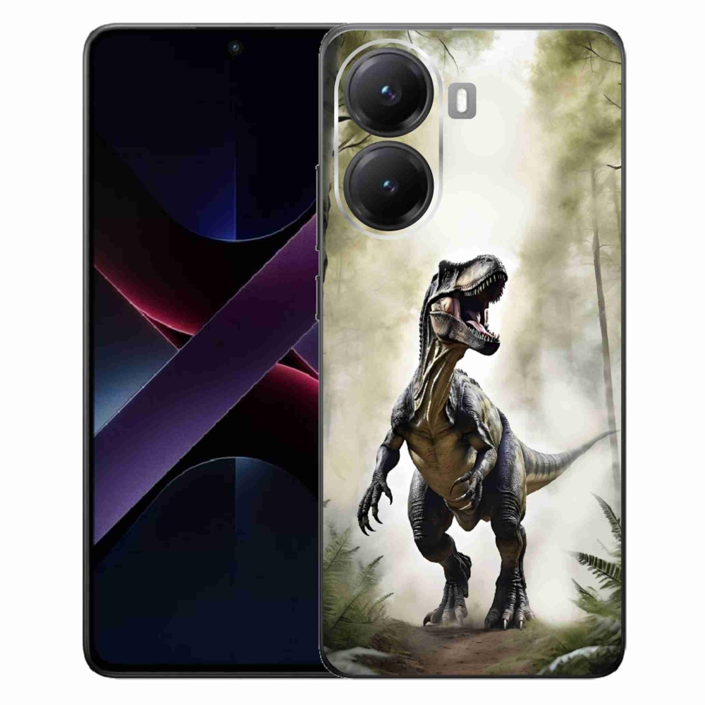 Gelový kryt mmCase na Xiaomi Poco X7 Pro 5G - naštvaný T-Rex