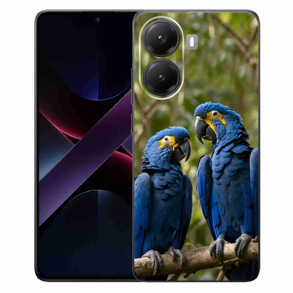 Gelový kryt mmCase na Xiaomi Poco X7 Pro 5G - papouščí duo