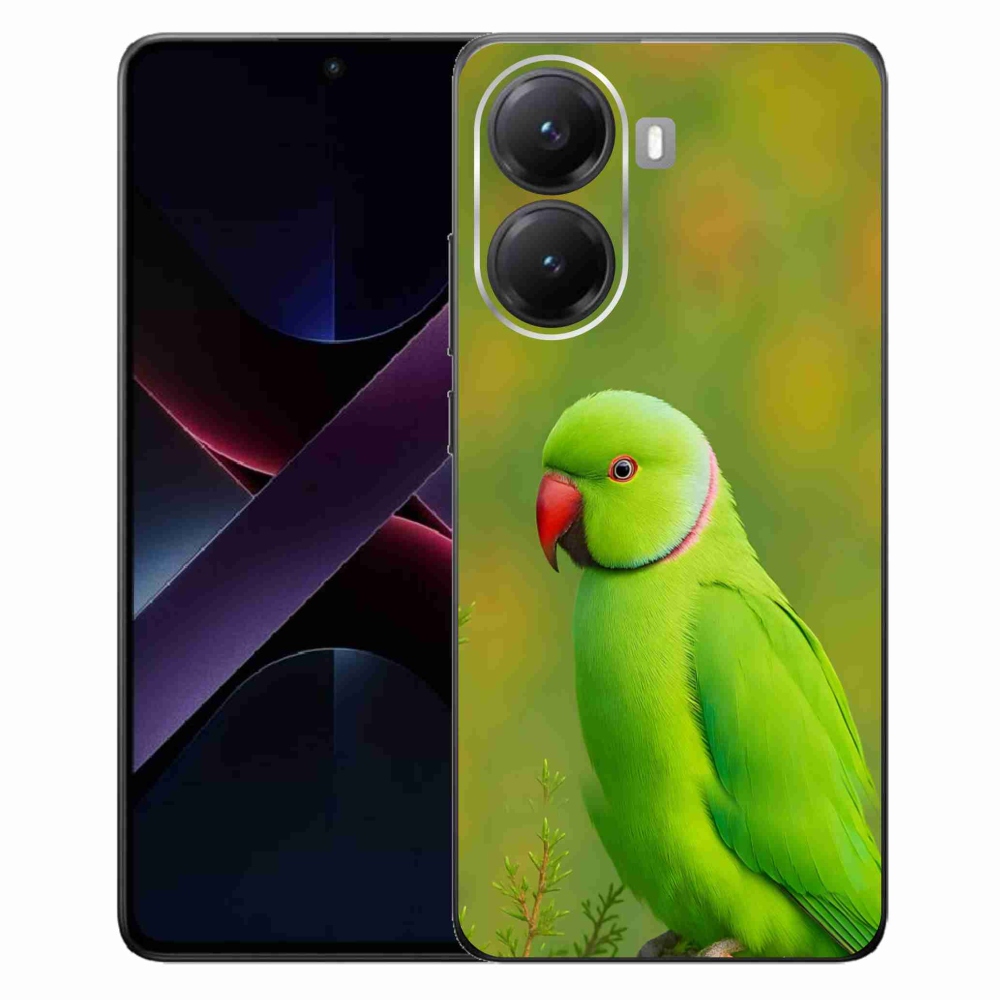 Gelový kryt mmCase na Xiaomi Poco X7 Pro 5G - papoušek alexandr 2