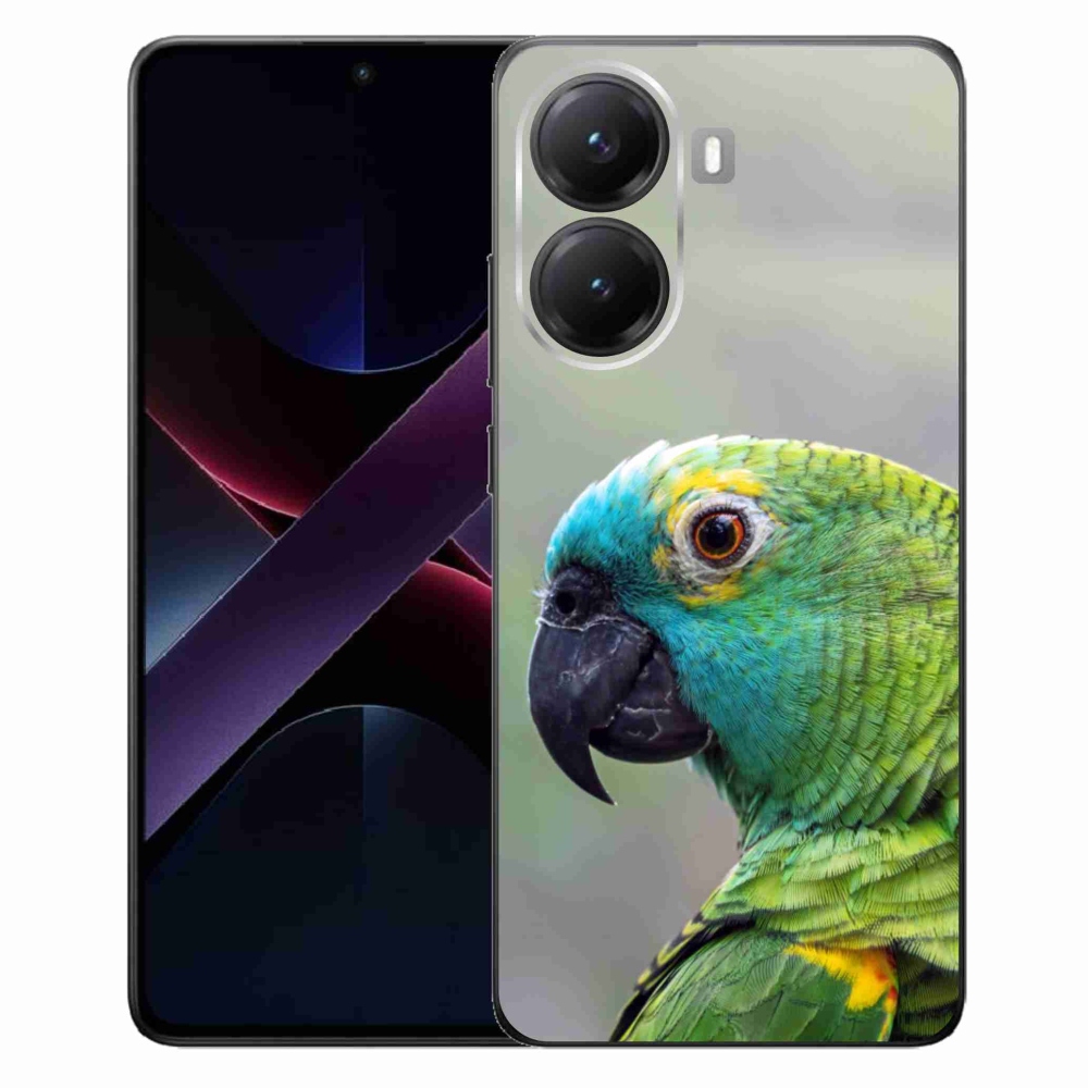 Gelový kryt mmCase na Xiaomi Poco X7 Pro 5G - papoušek amazoňan
