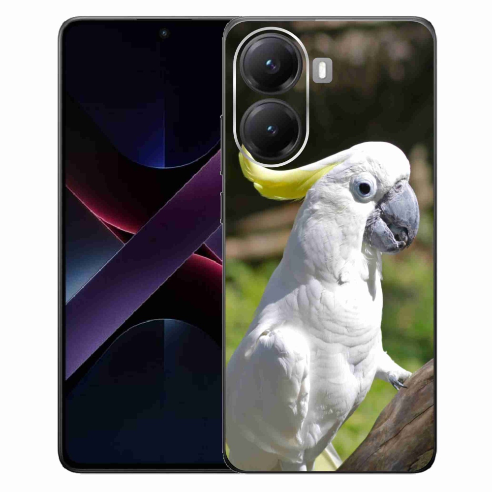 Gelový kryt mmCase na Xiaomi Poco X7 Pro 5G - papoušek kakadu 2
