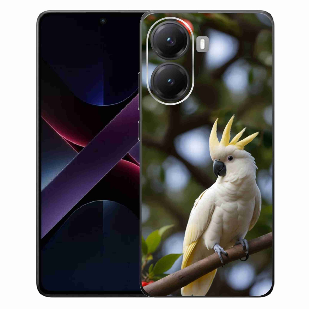 Gelový kryt mmCase na Xiaomi Poco X7 Pro 5G - papoušek kakadu 3