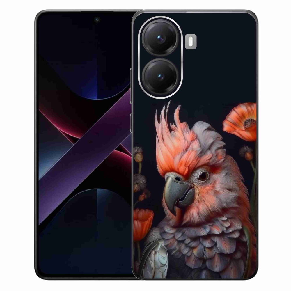 Gelový kryt mmCase na Xiaomi Poco X7 Pro 5G - papoušek kakadu v barvách