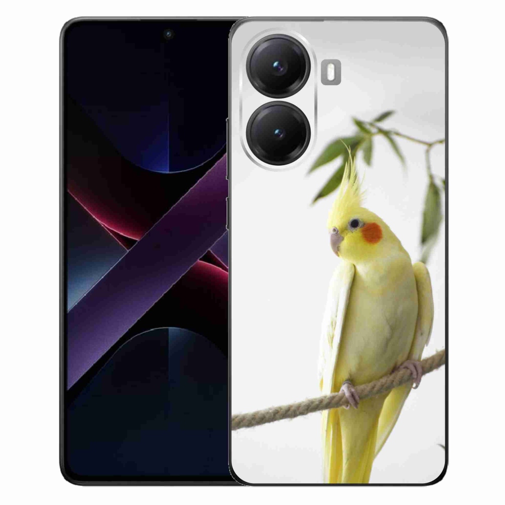 Gelový kryt mmCase na Xiaomi Poco X7 Pro 5G - papoušek korela chocholatá