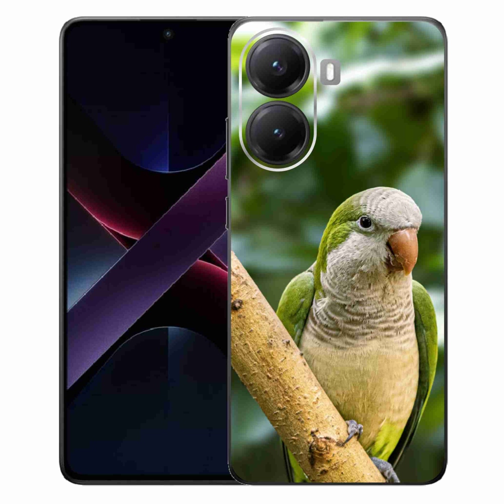 Gelový kryt mmCase na Xiaomi Poco X7 Pro 5G - papoušek mníšek