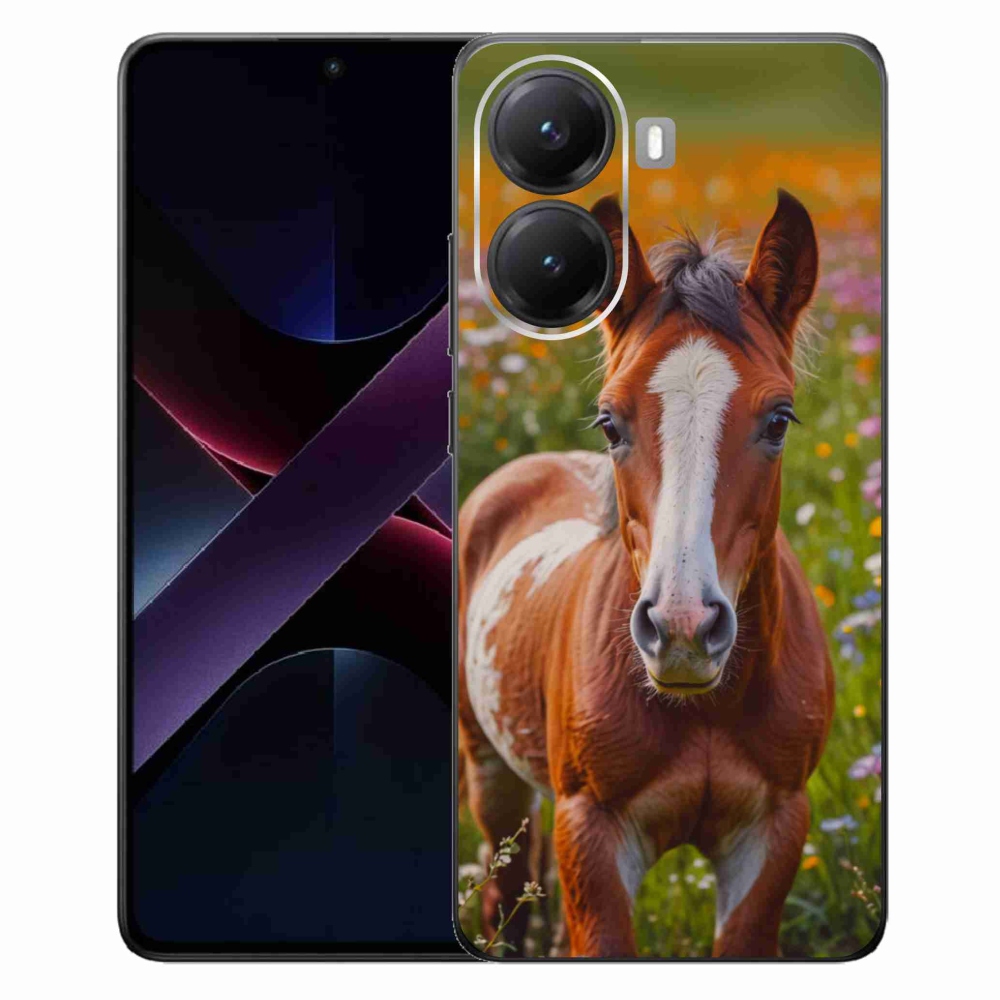 Gelový kryt mmCase na Xiaomi Poco X7 Pro 5G - roztomilé hříbě