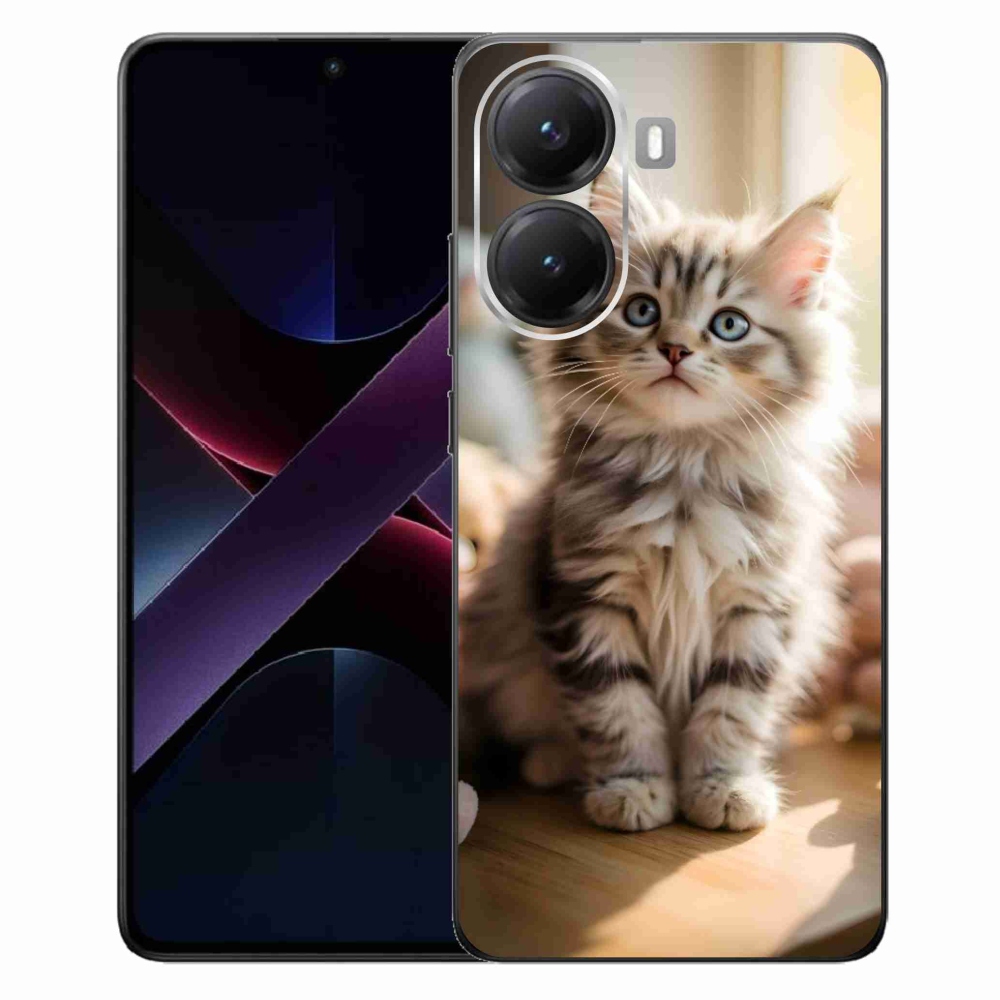 Gelový kryt mmCase na Xiaomi Poco X7 Pro 5G - roztomilé kotě 10