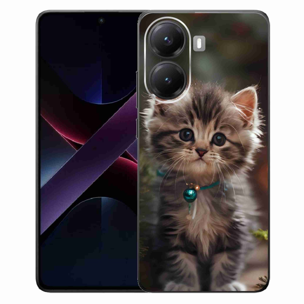 Gelový kryt mmCase na Xiaomi Poco X7 Pro 5G - roztomilé kotě 11