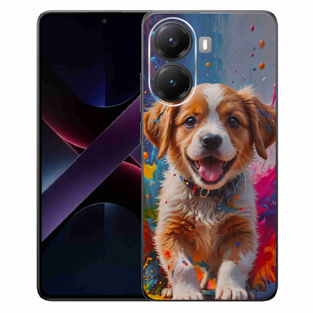 Gelový kryt mmCase na Xiaomi Poco X7 Pro 5G - roztomilé štěně 3