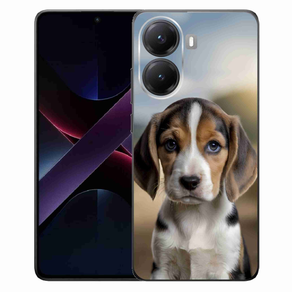 Gelový kryt mmCase na Xiaomi Poco X7 Pro 5G - roztomilý bígl