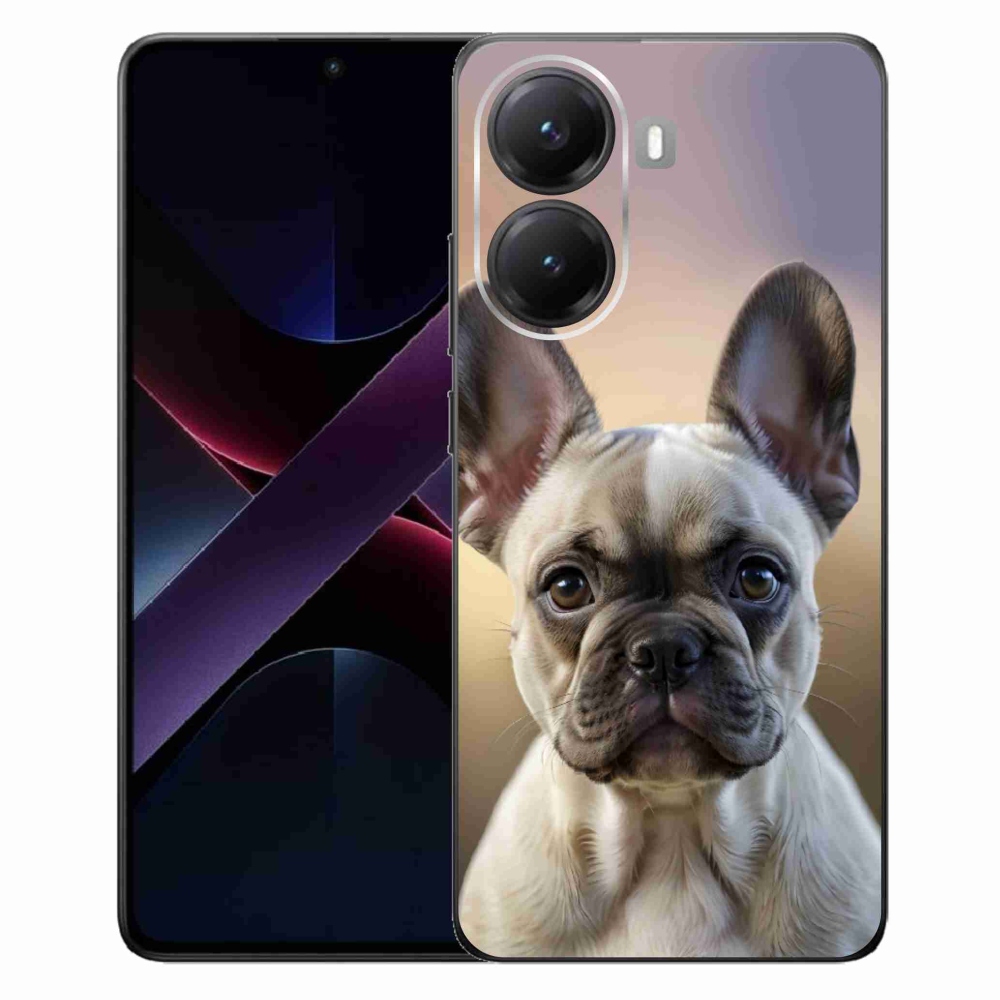 Gelový kryt mmCase na Xiaomi Poco X7 Pro 5G - roztomilý francouzský buldoček