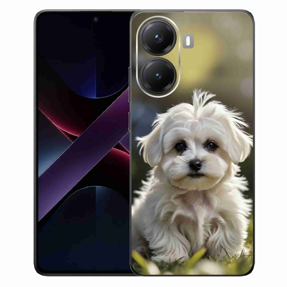 Gelový kryt mmCase na Xiaomi Poco X7 Pro 5G - roztomilý maltézský psík