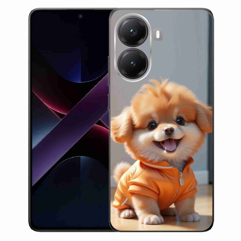 Gelový kryt mmCase na Xiaomi Poco X7 Pro 5G - roztomilý pomeranian v mikině