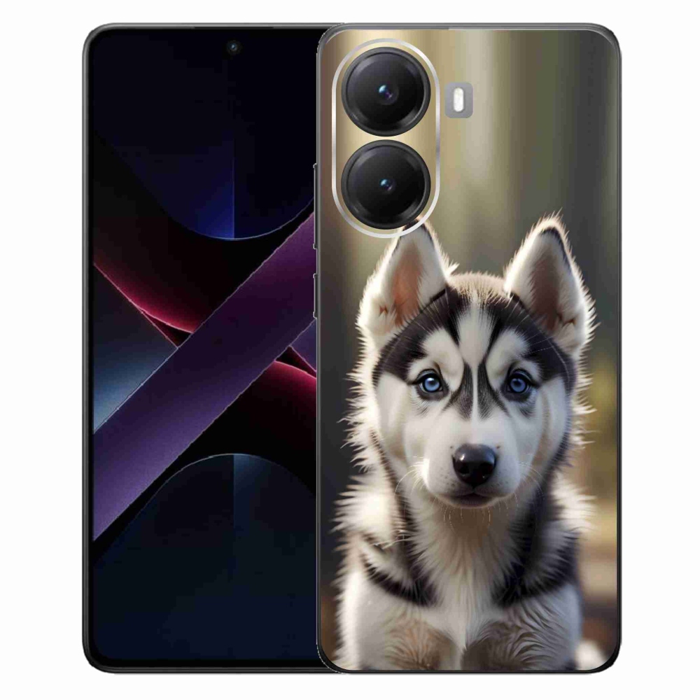 Gelový kryt mmCase na Xiaomi Poco X7 Pro 5G - roztomilý sibiřský husky