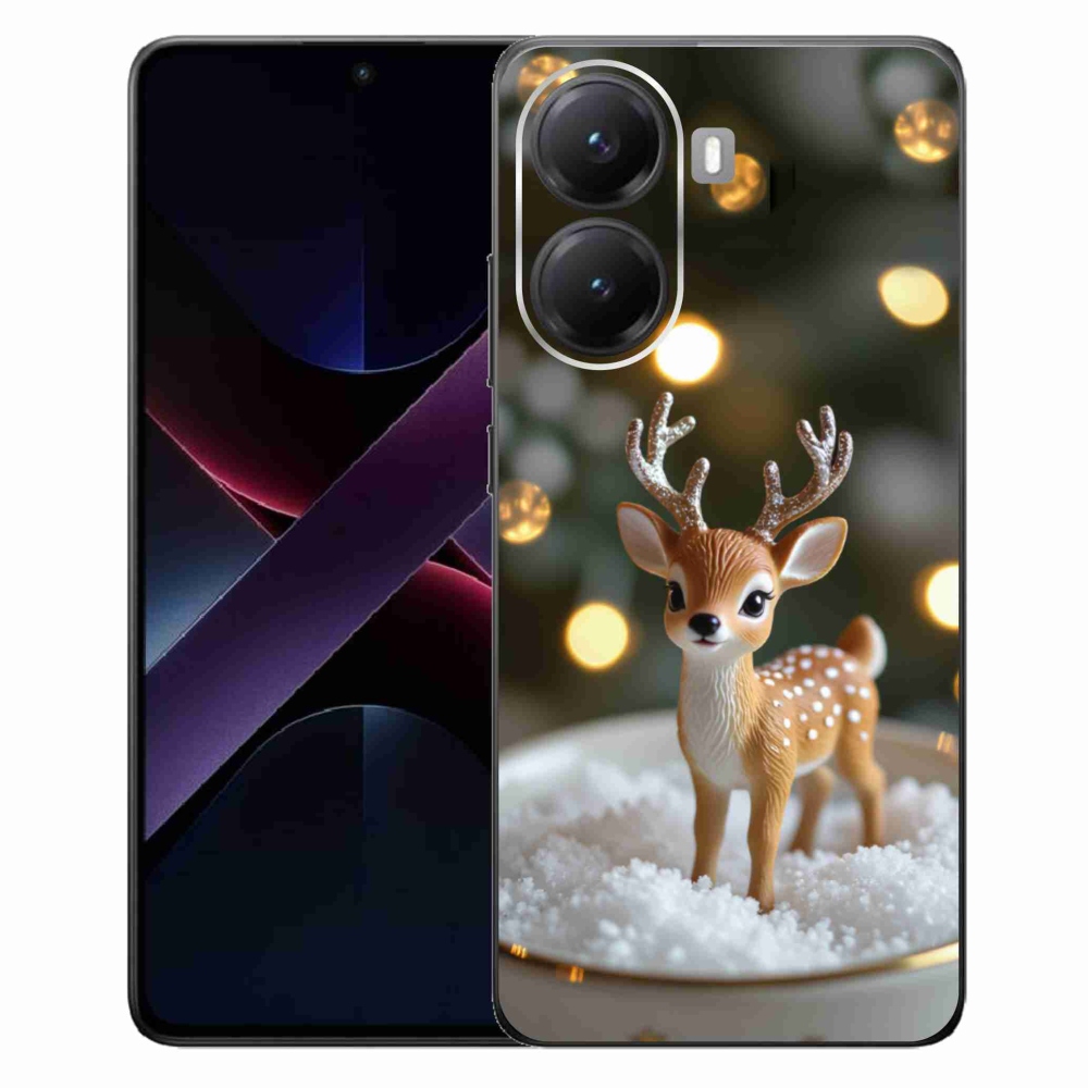Gelový kryt mmCase na Xiaomi Poco X7 Pro 5G - roztomilý vánoční jelen