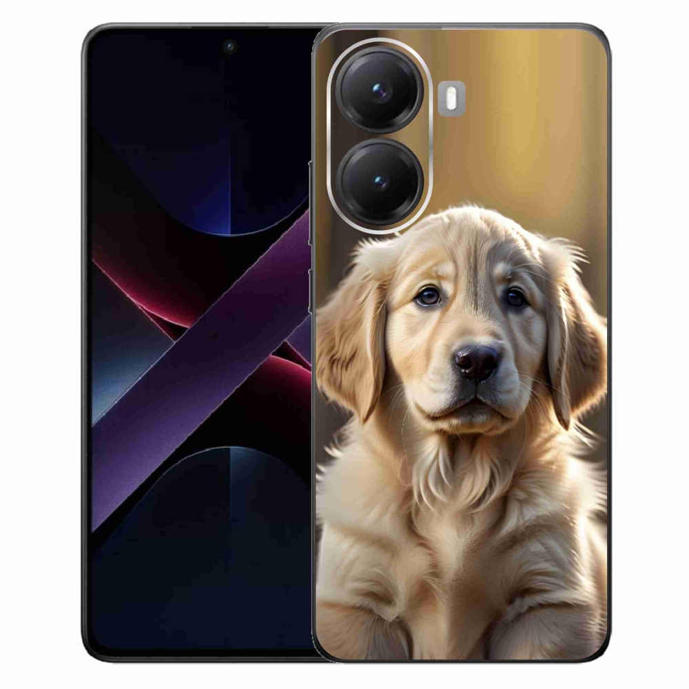 Gelový kryt mmCase na Xiaomi Poco X7 Pro 5G - roztomilý zlatý retrívr