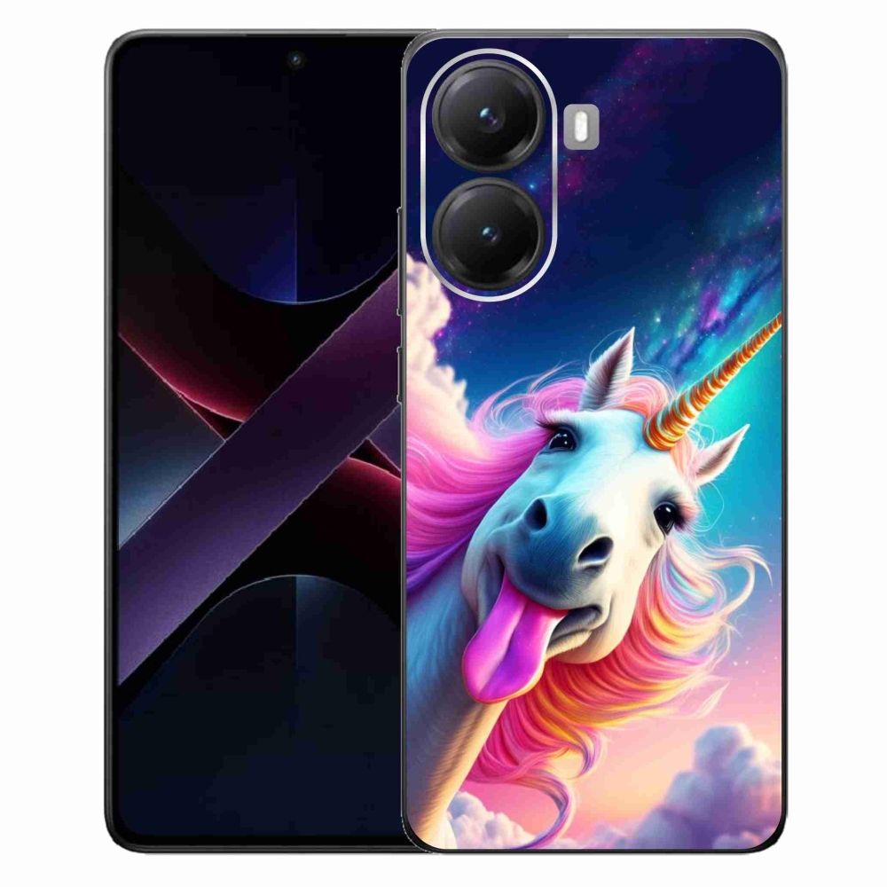 Gelový kryt mmCase na Xiaomi Poco X7 Pro 5G - šílený jednorožec