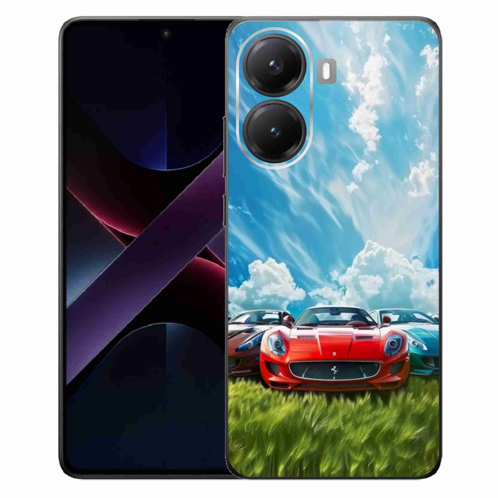 Gelový kryt mmCase na Xiaomi Poco X7 Pro 5G - sportovní vozy