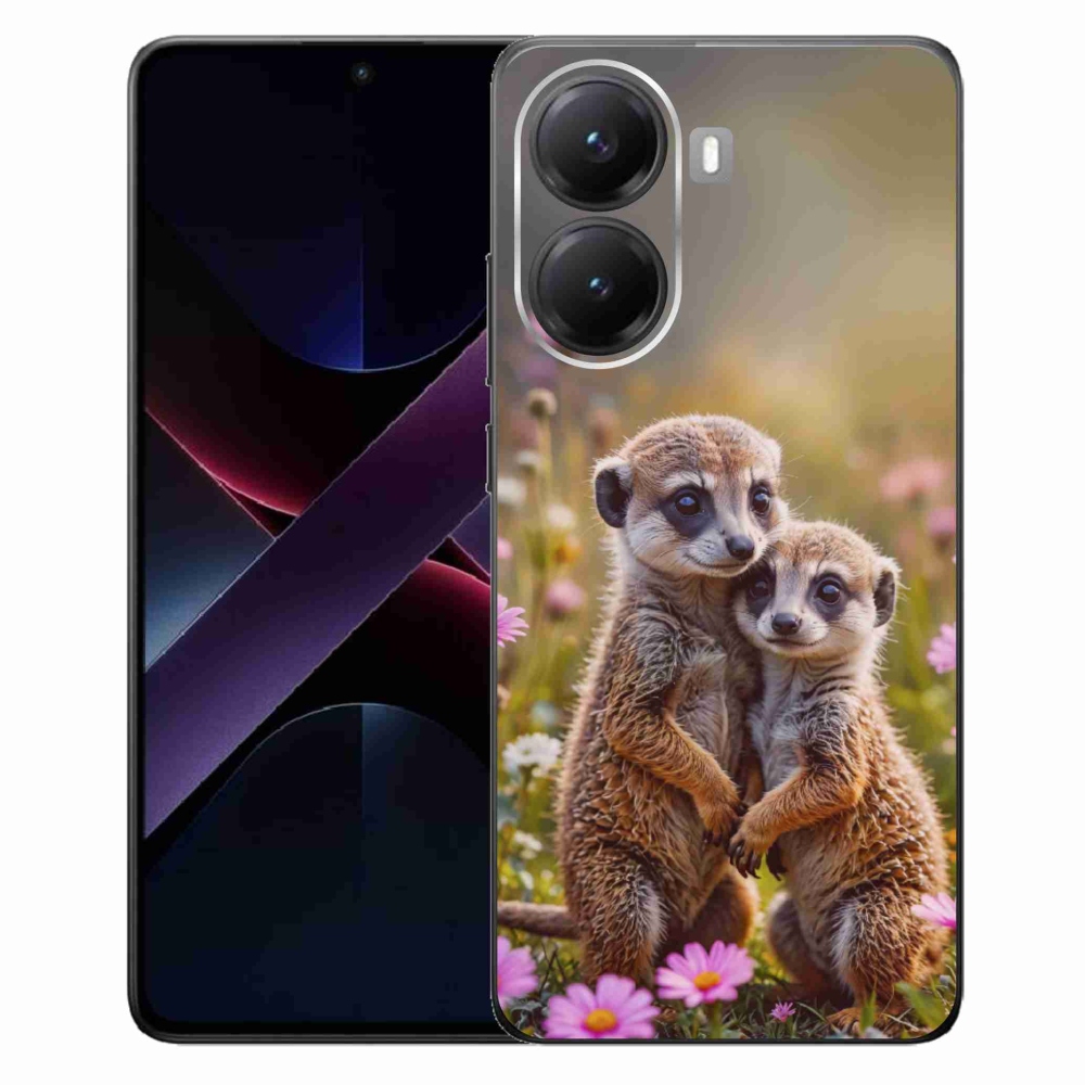 Gelový kryt mmCase na Xiaomi Poco X7 Pro 5G - surikatí duo