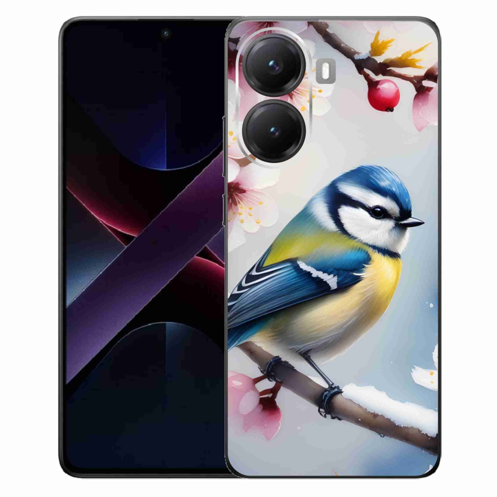 Gelový kryt mmCase na Xiaomi Poco X7 Pro 5G - sýkorka