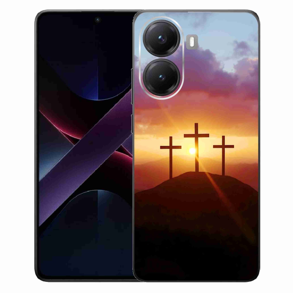 Gelový kryt mmCase na Xiaomi Poco X7 Pro 5G - tři kříže