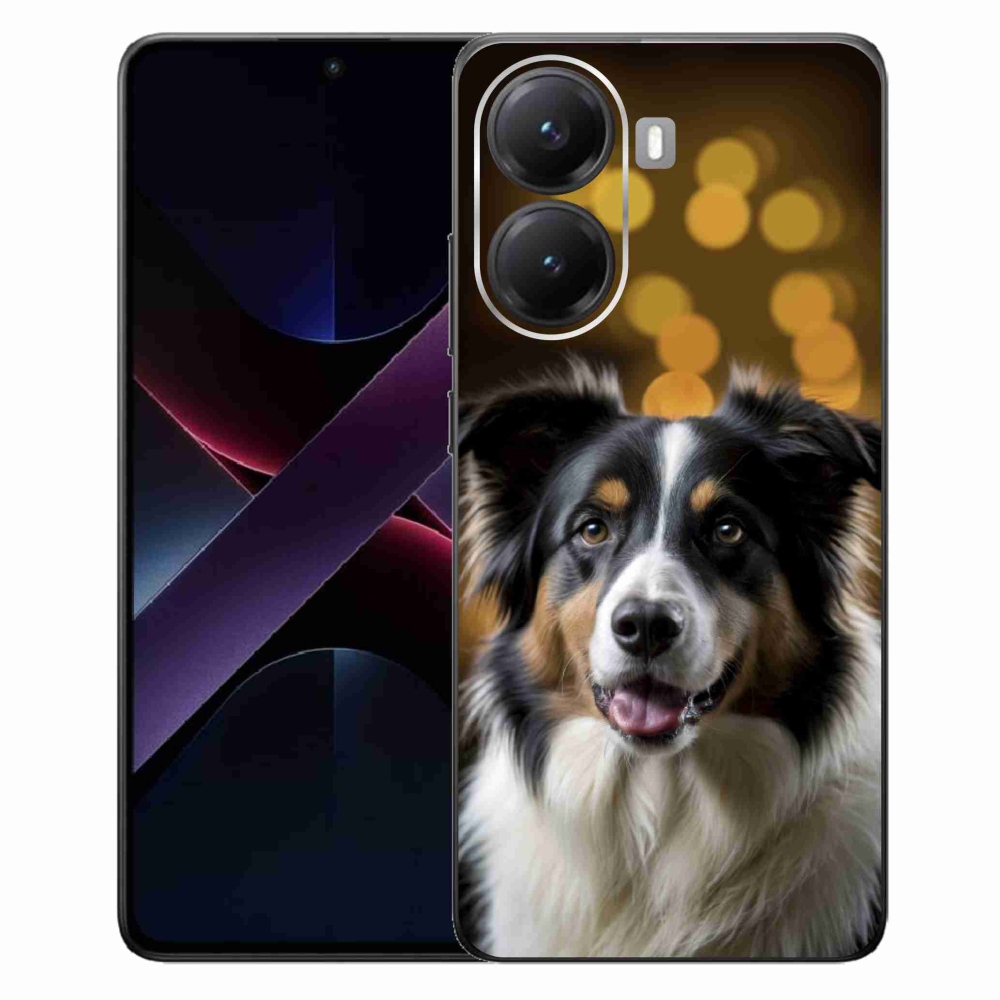 Gelový kryt mmCase na Xiaomi Poco X7 Pro 5G - usměvavý australský ovčák