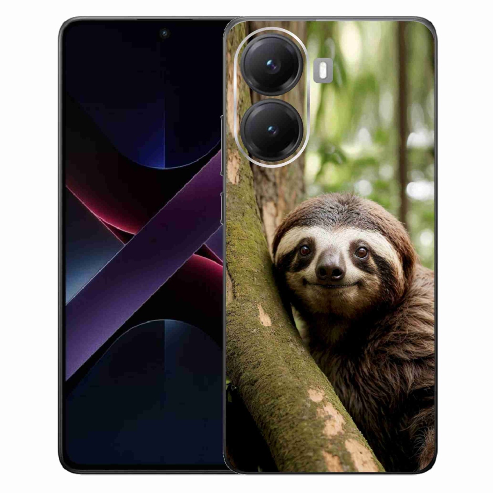 Gelový kryt mmCase na Xiaomi Poco X7 Pro 5G - usměvavý lenochod