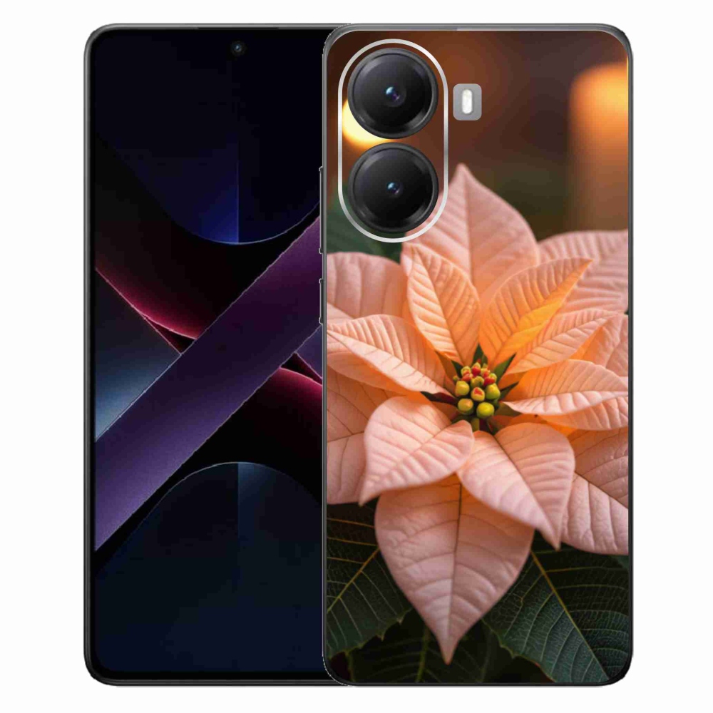 Gelový kryt mmCase na Xiaomi Poco X7 Pro 5G - vánoční hvězda