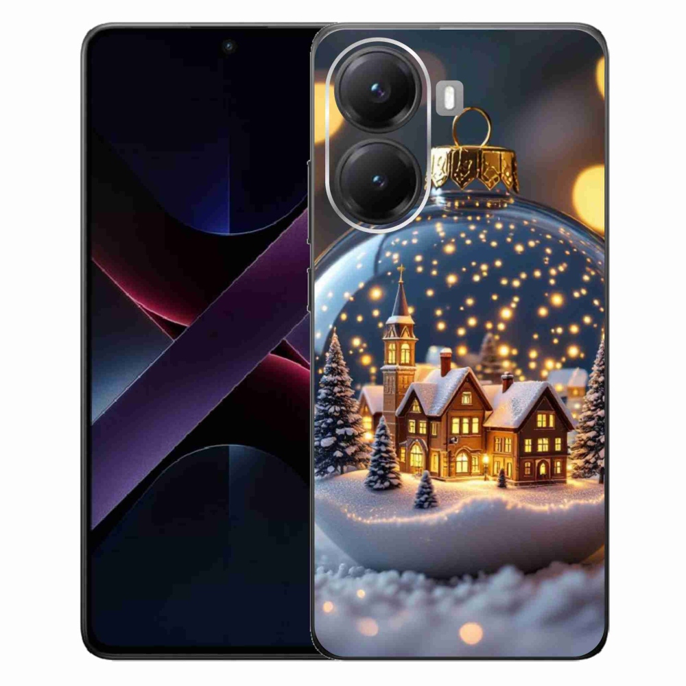 Gelový kryt mmCase na Xiaomi Poco X7 Pro 5G - vánoční koule 4