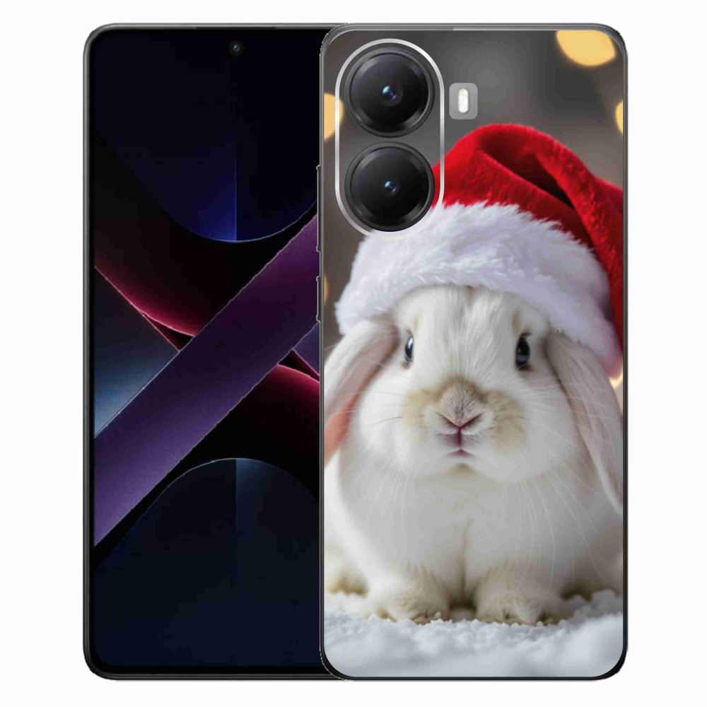 Gelový kryt mmCase na Xiaomi Poco X7 Pro 5G - vánoční králík