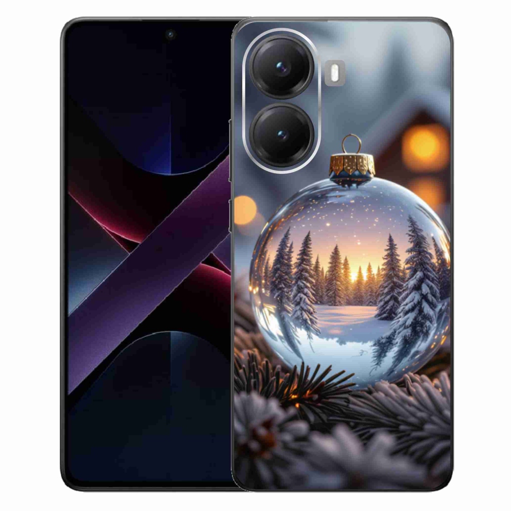 Gelový kryt mmCase na Xiaomi Poco X7 Pro 5G - vánoční ozdoba