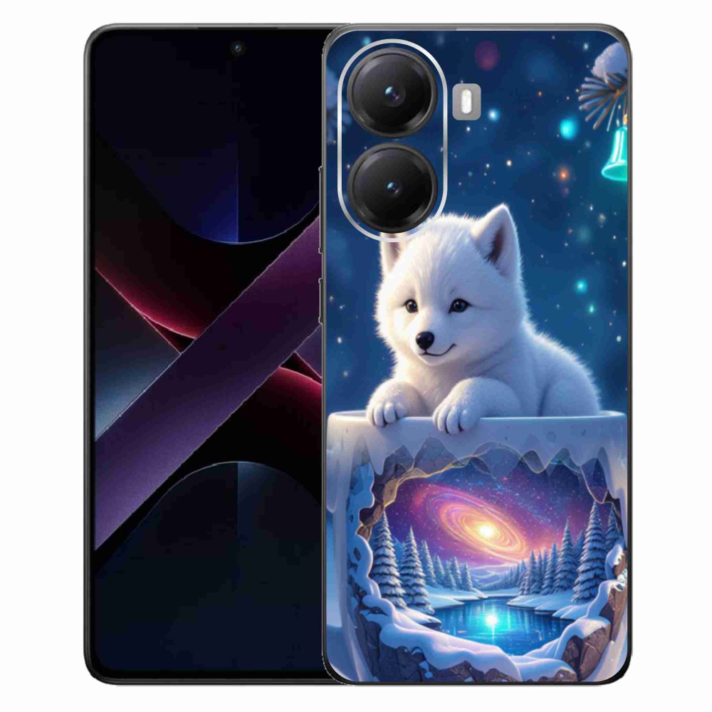 Gelový kryt mmCase na Xiaomi Poco X7 Pro 5G - vánoční štěně