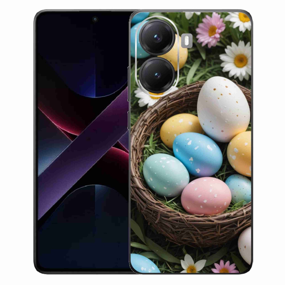 Gelový kryt mmCase na Xiaomi Poco X7 Pro 5G - velikonoční vajíčka 2