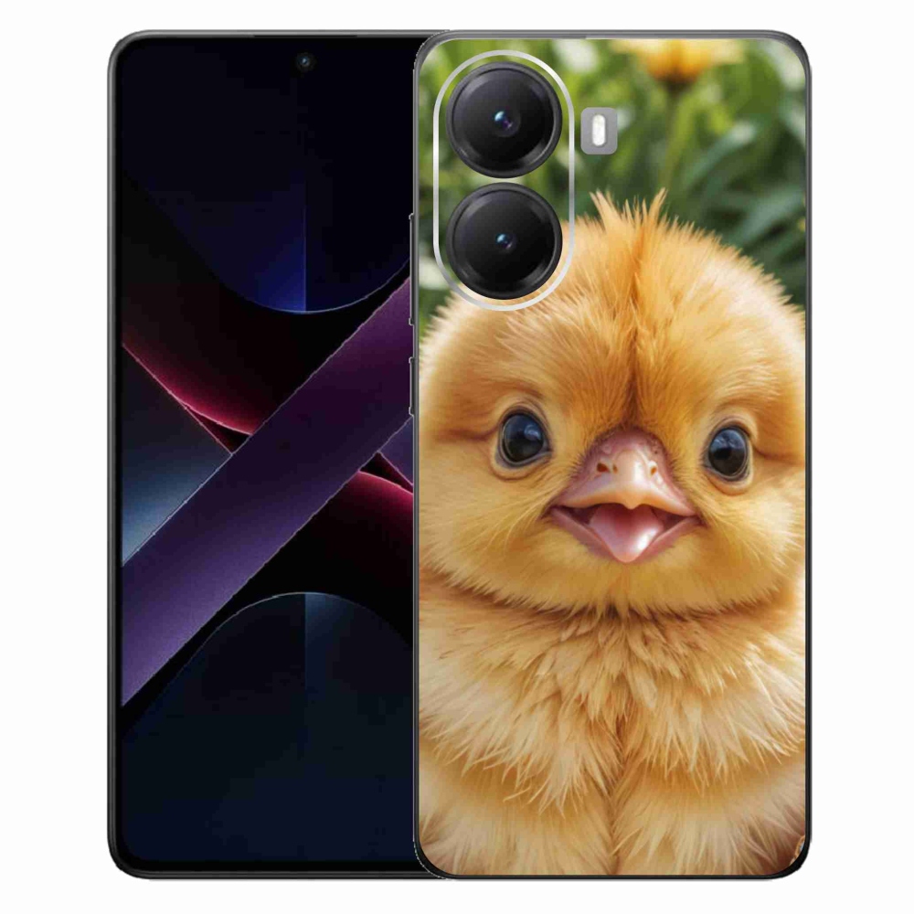 Gelový kryt mmCase na Xiaomi Poco X7 Pro 5G - veselé kuřátko