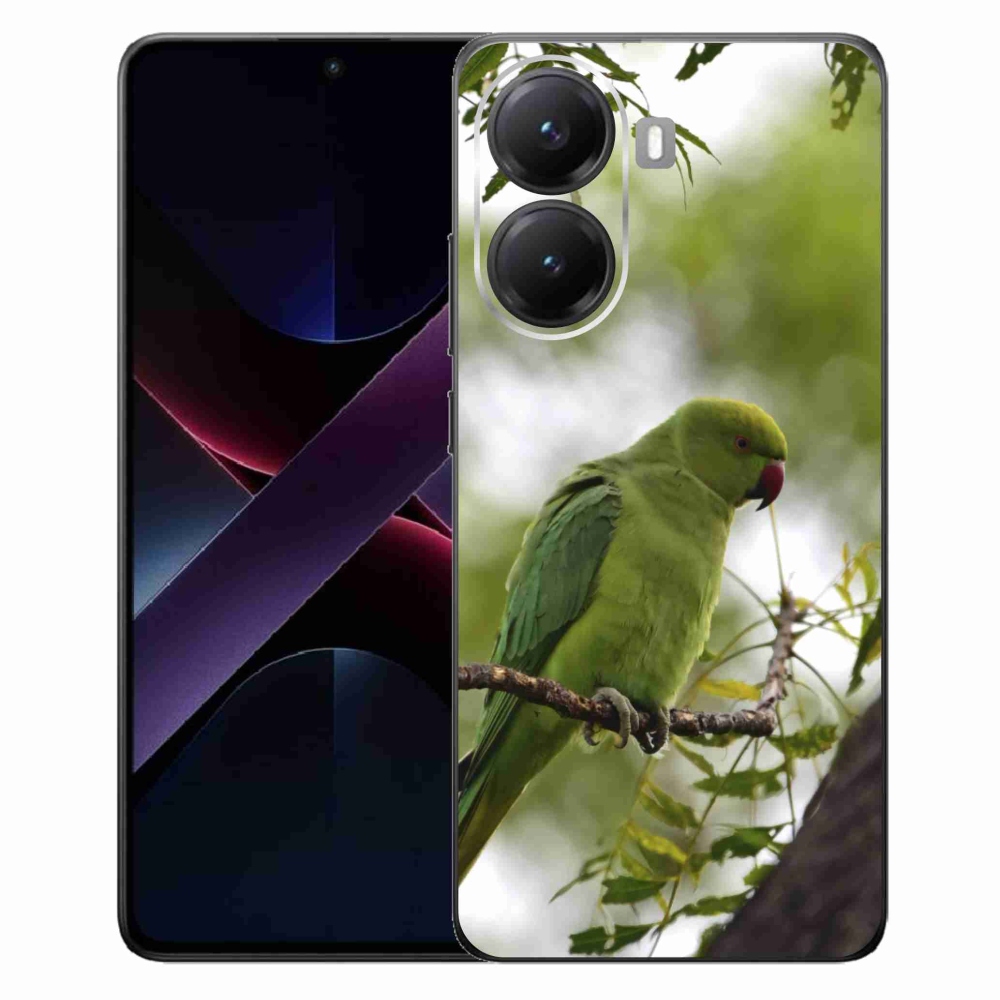 Gelový kryt mmCase na Xiaomi Poco X7 Pro 5G - zelený papoušek