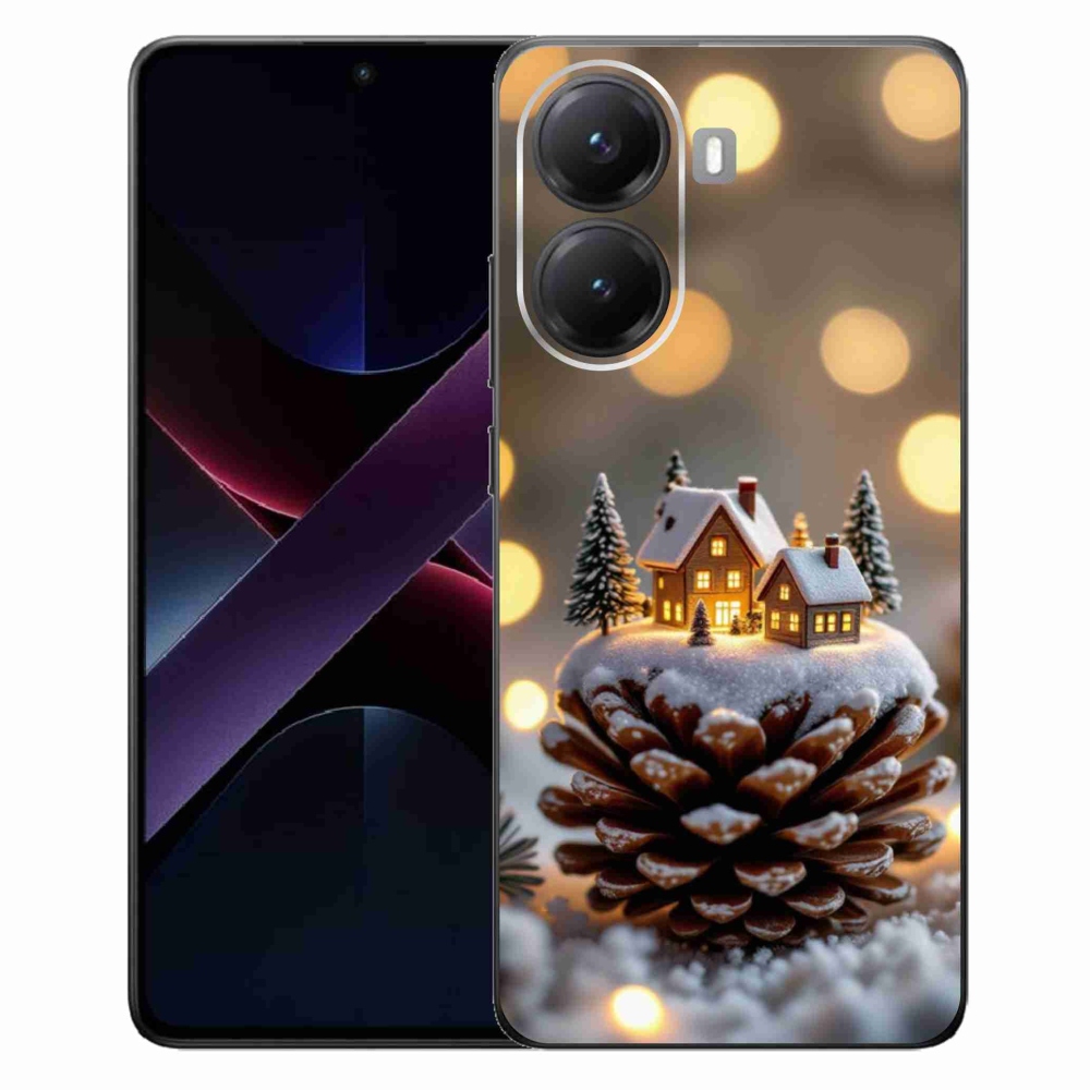 Gelový kryt mmCase na Xiaomi Poco X7 Pro 5G - zimní vesnička