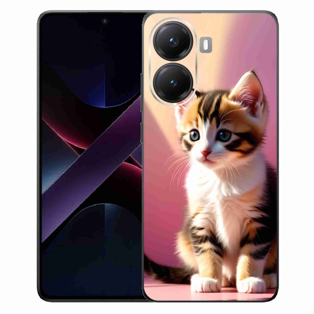 Gelový kryt mmCase na Xiaomi Poco X7 Pro 5G - zvědavé kotě 2