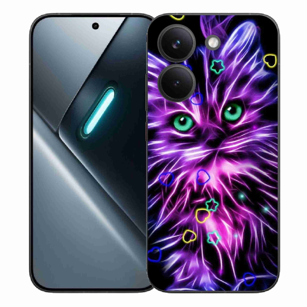 Gelový kryt mmCase na Xiaomi Poco X8 Pro - abstraktní kočka